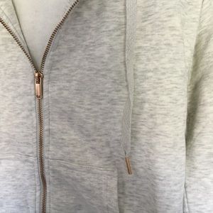 Sold H&M heather gray jacket with rose gold